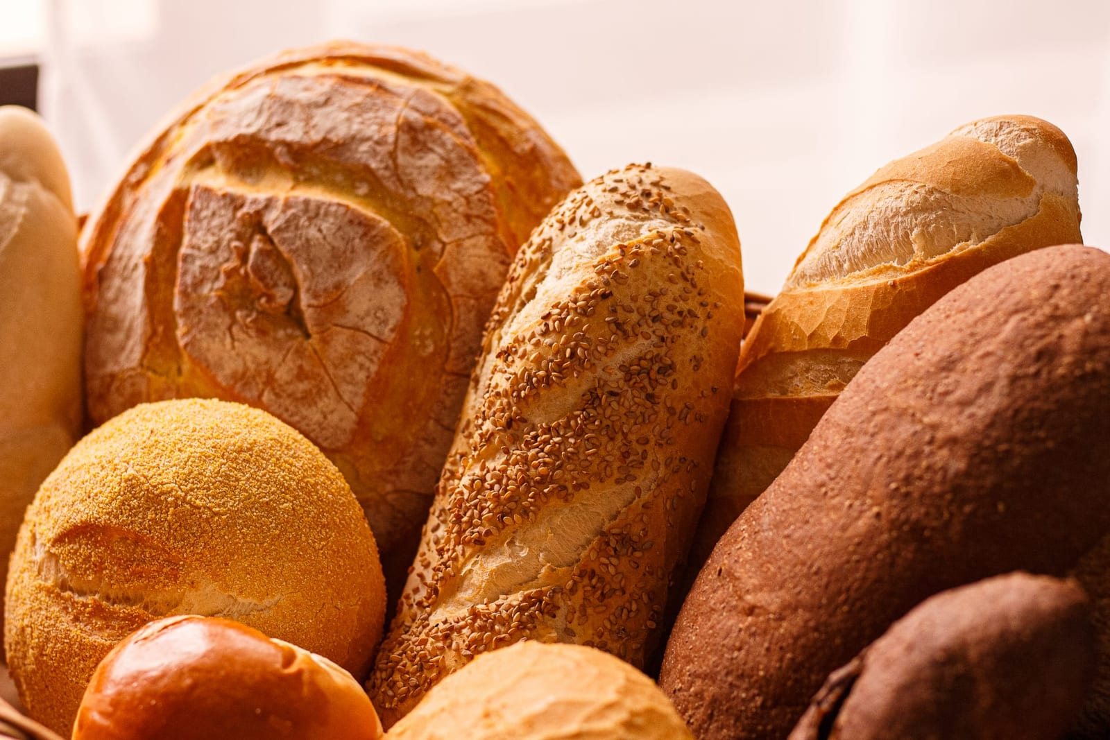 Pães artesanais na Confeitaria Semente da Terra